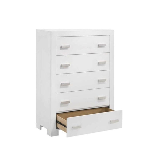 Orbelle 5 Drawer Chest White