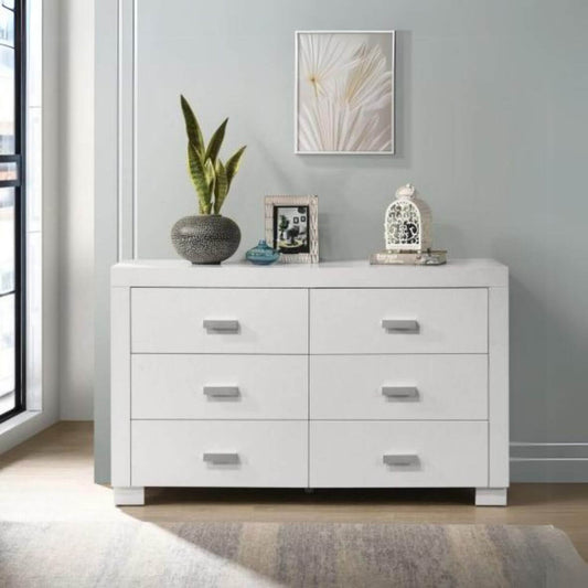 Orbelle 6 Drawer Dresser White