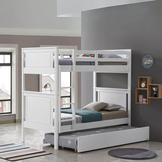 Orbelle Bunk Bed Model 302 White - Lifestyle