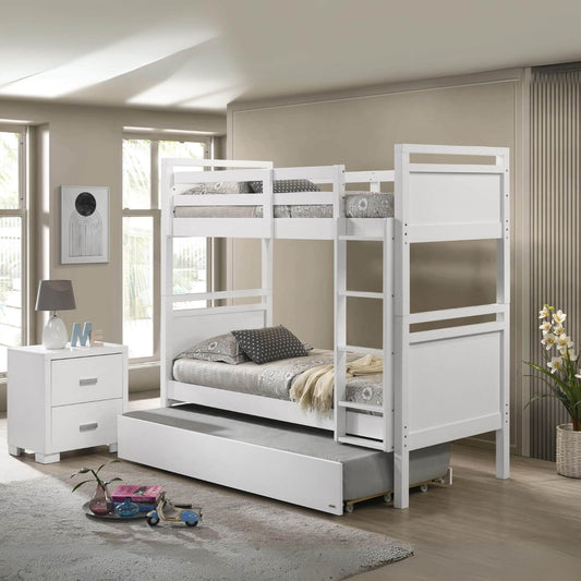 Orbelle Bunk Bed Twin over Twin Model 4800 White - Lifestyle