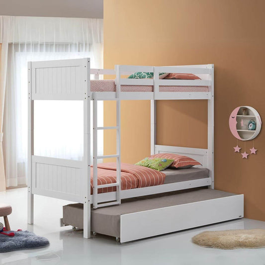 Orbelle Bunk Bed Twin over Twin Model 7278 White - Lifestyle