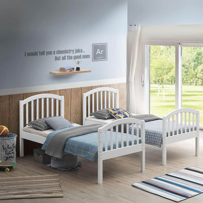 Orbelle Bunk Bed Twin over Twin Model 450 White - Lifestyle