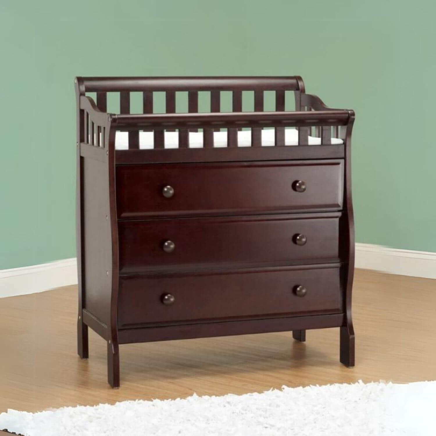 Orbelle Oneman Changing Table Espresso - Lifestyle