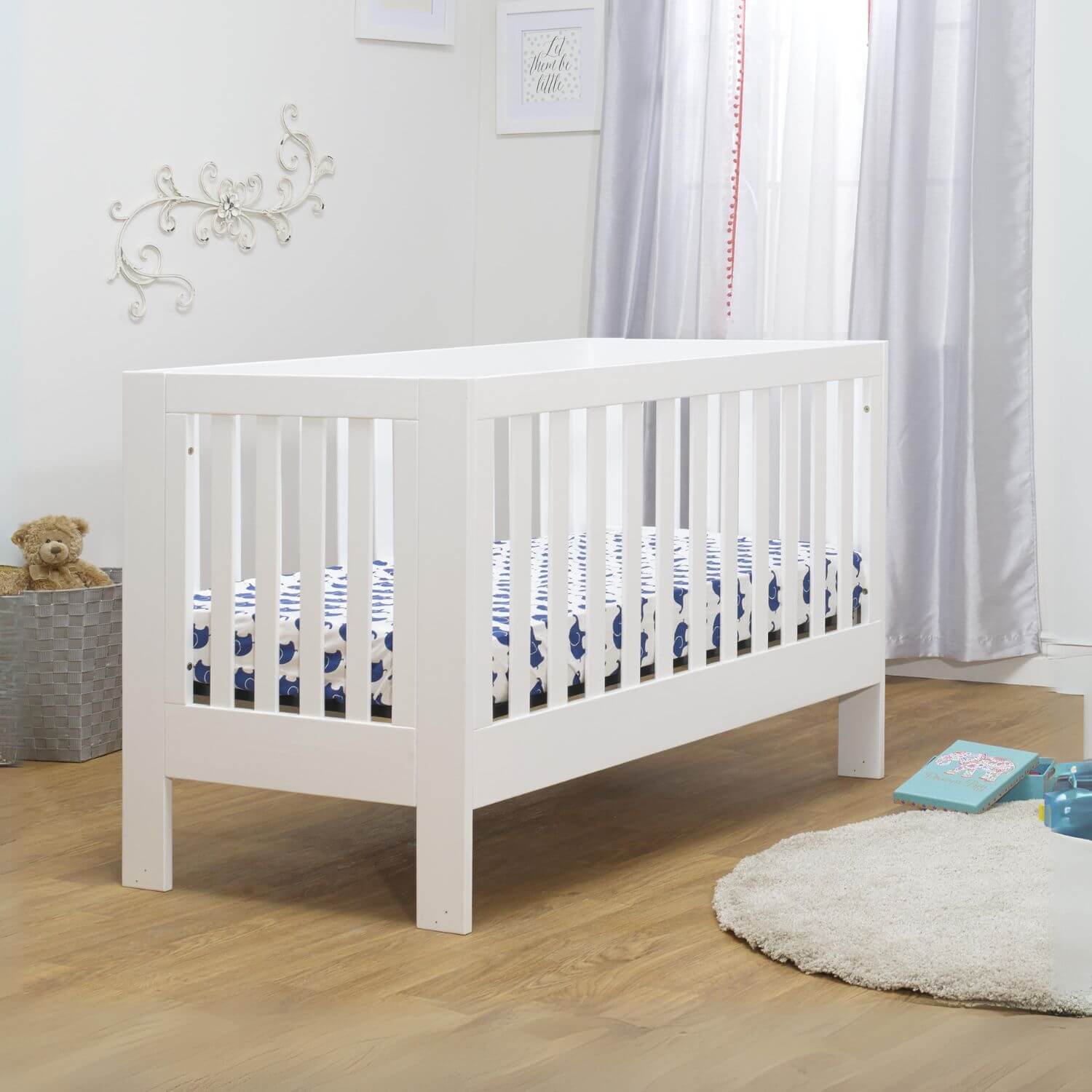 Orbelle Roxy Full Size Portable Crib White - Lifestyle