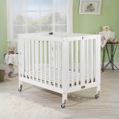 Orbelle Roxy Three Level Mini Portable Crib White - Lifestyle