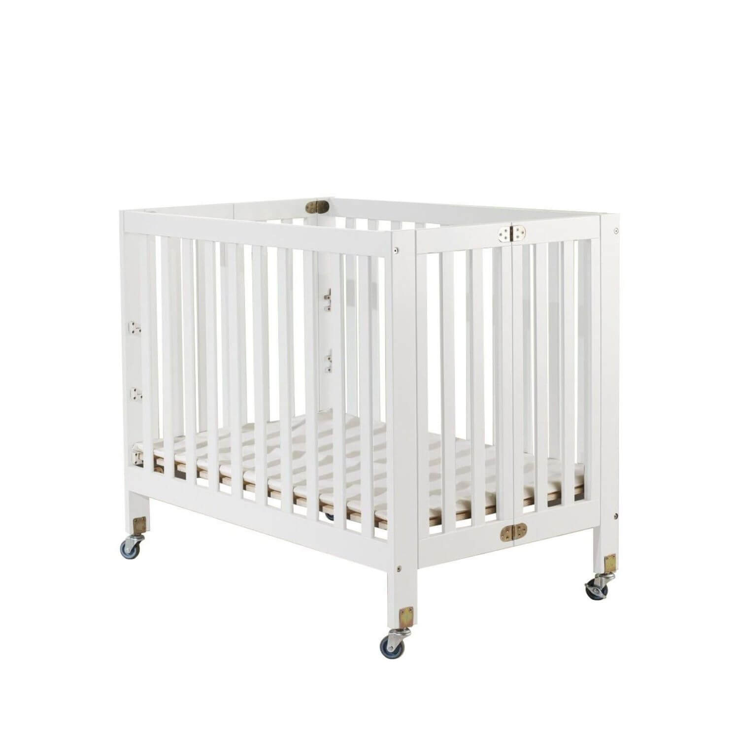 Orbelle Roxy Three Level Mini Portable Crib White