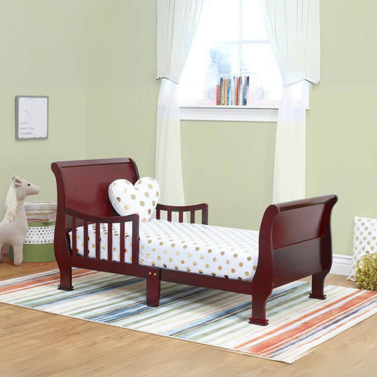 Orbelle Sleigh Toddler Bed Cherry - Lifestyle