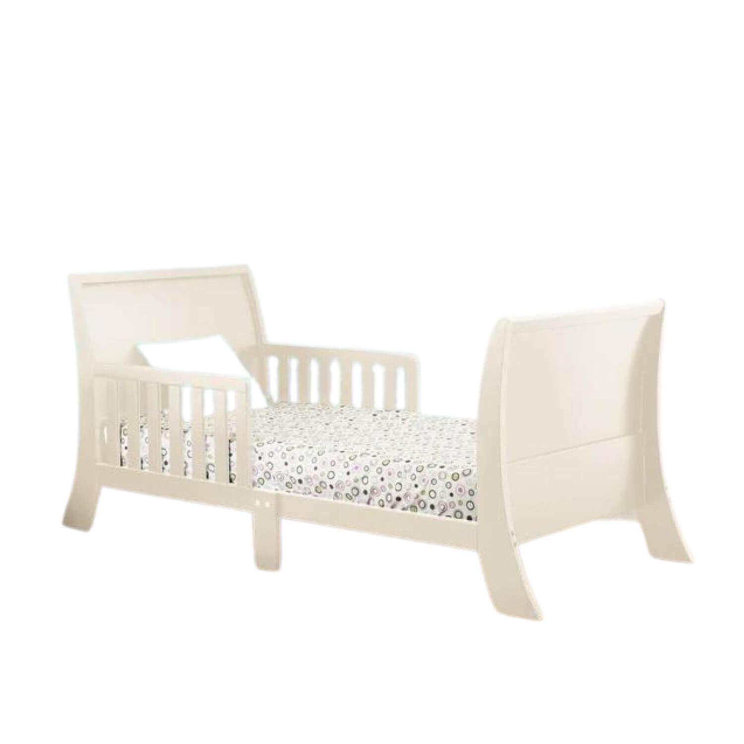 Orbelle Sleigh Toddler Bed French White