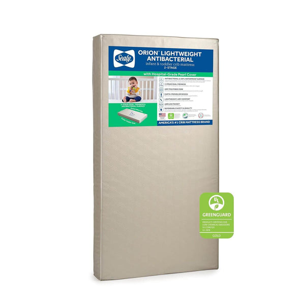 Sealy Orion Lightweight Antibacterial 2-Stage Crib Mattress