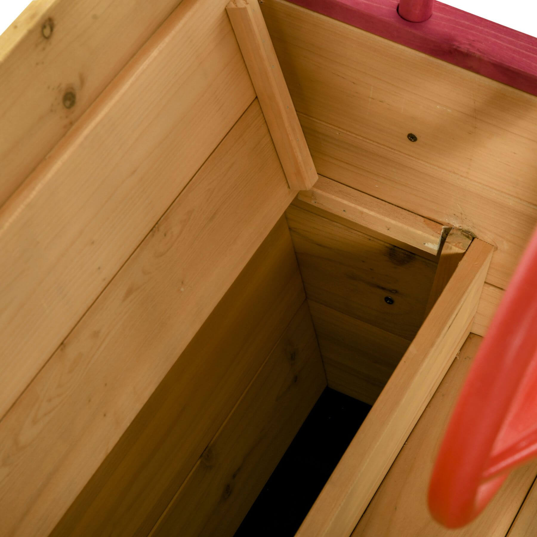 Close-up of Outsunny Pirate Ship Sandbox - Orange