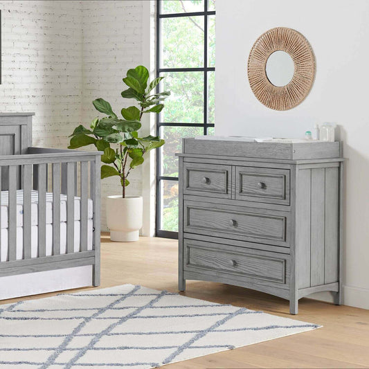 Oxford Baby Bennett 3-Drawer Dresser | Rustic Gray