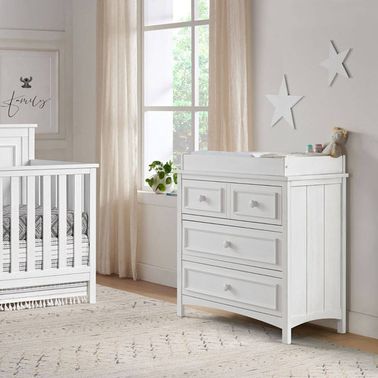 Oxford Baby Bennett 3-Drawer Dresser | Rustic White