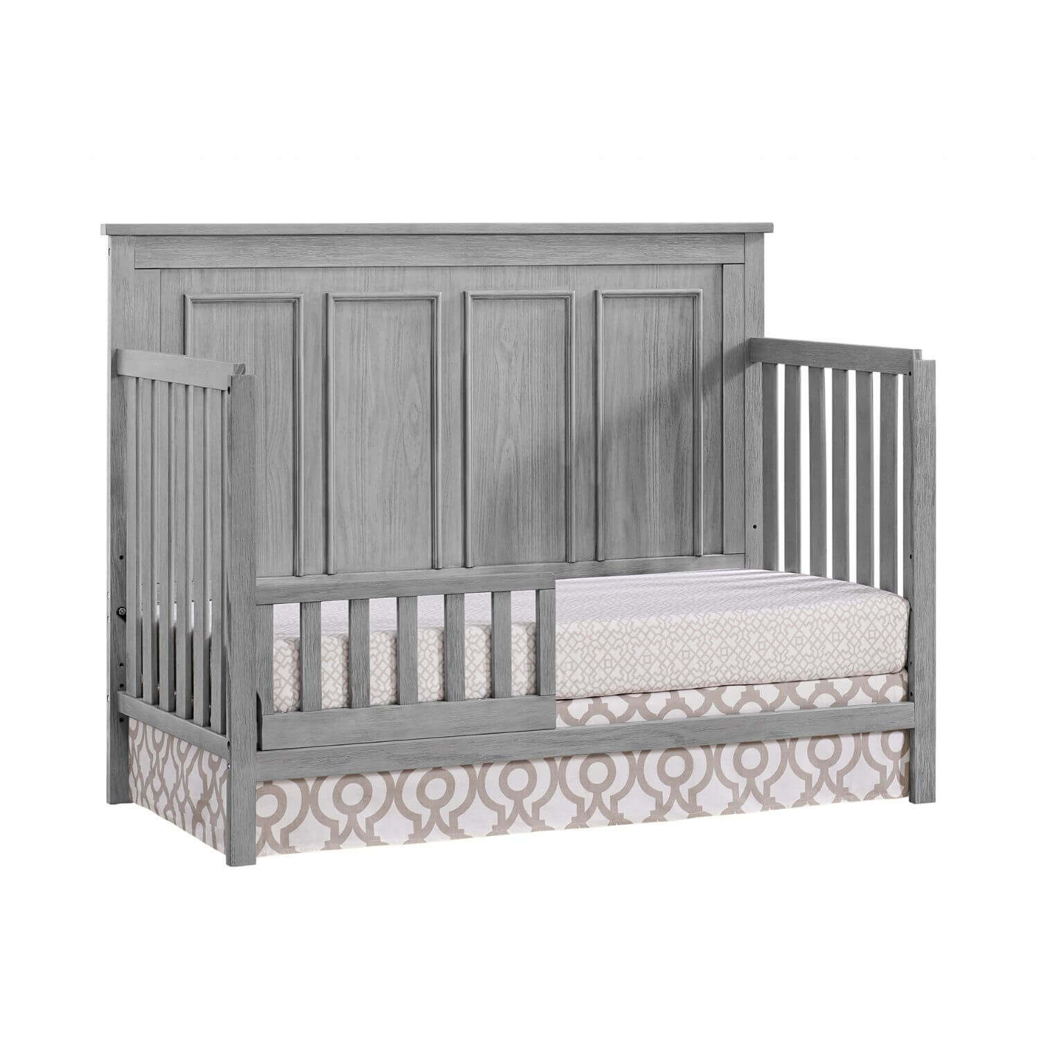 Oxford Baby Bennett 4-in-1 Convertible Crib | Rustic Gray