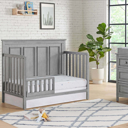 Oxford Baby Bennett 4-in-1 Convertible Crib | Rustic Gray