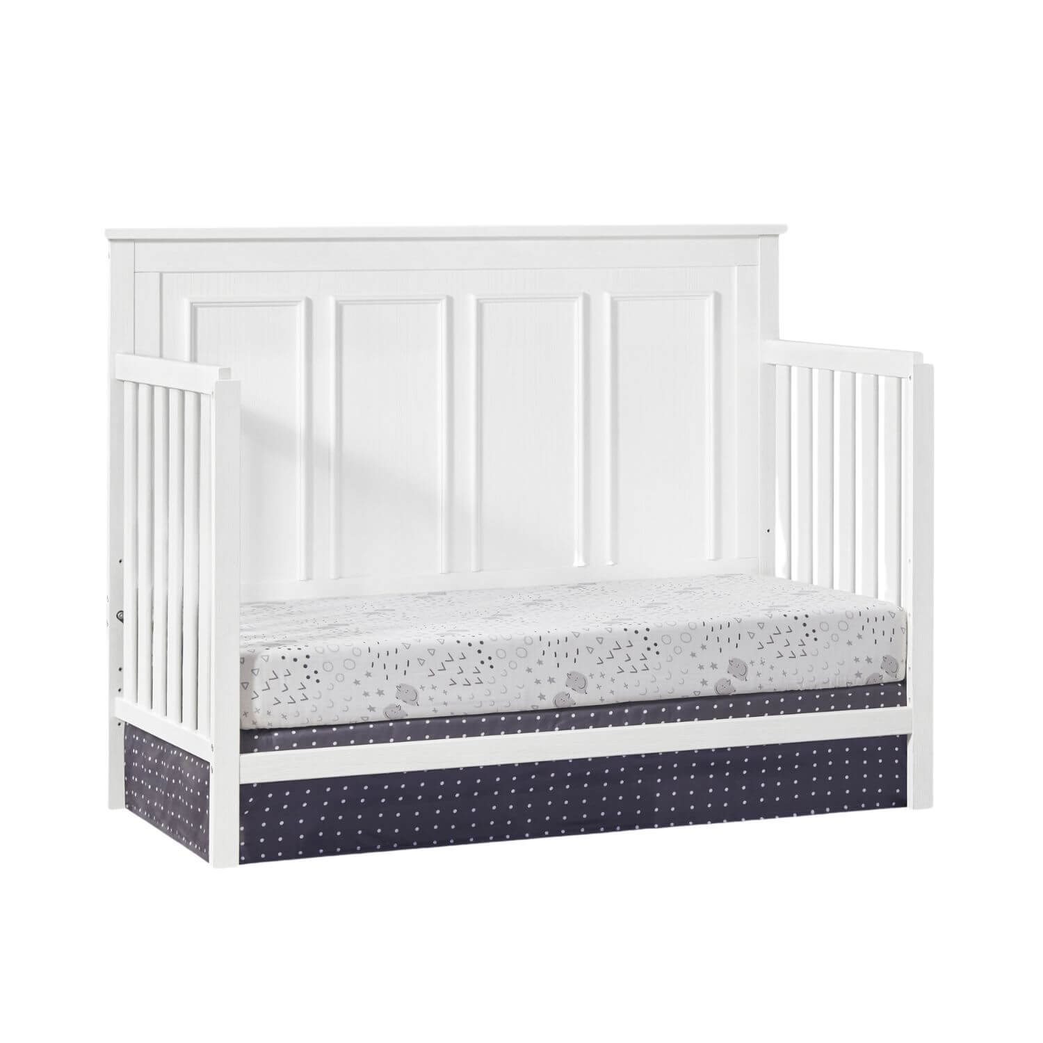 Oxford Baby Bennett 4-in-1 Convertible Crib | Rustic White