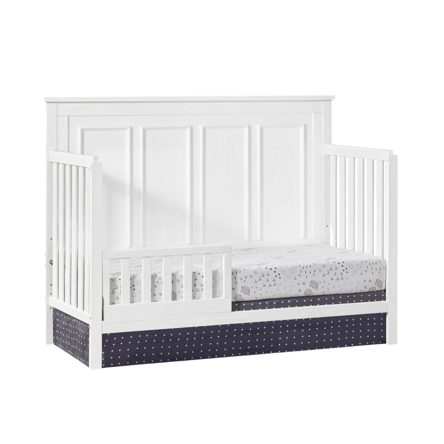 Oxford Baby Bennett 4-in-1 Convertible Crib | Rustic White