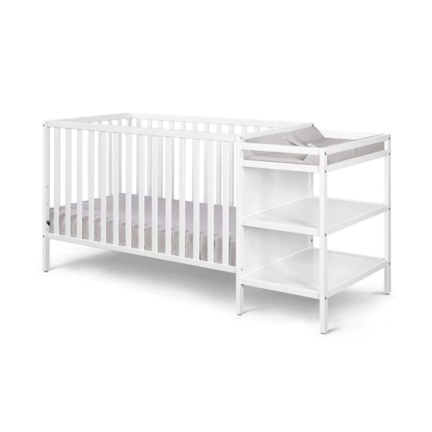 Palmer 3-in-1 Convertible Crib and Changer Combo White