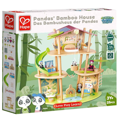 Packaged Hape Pandas’ Bamboo House