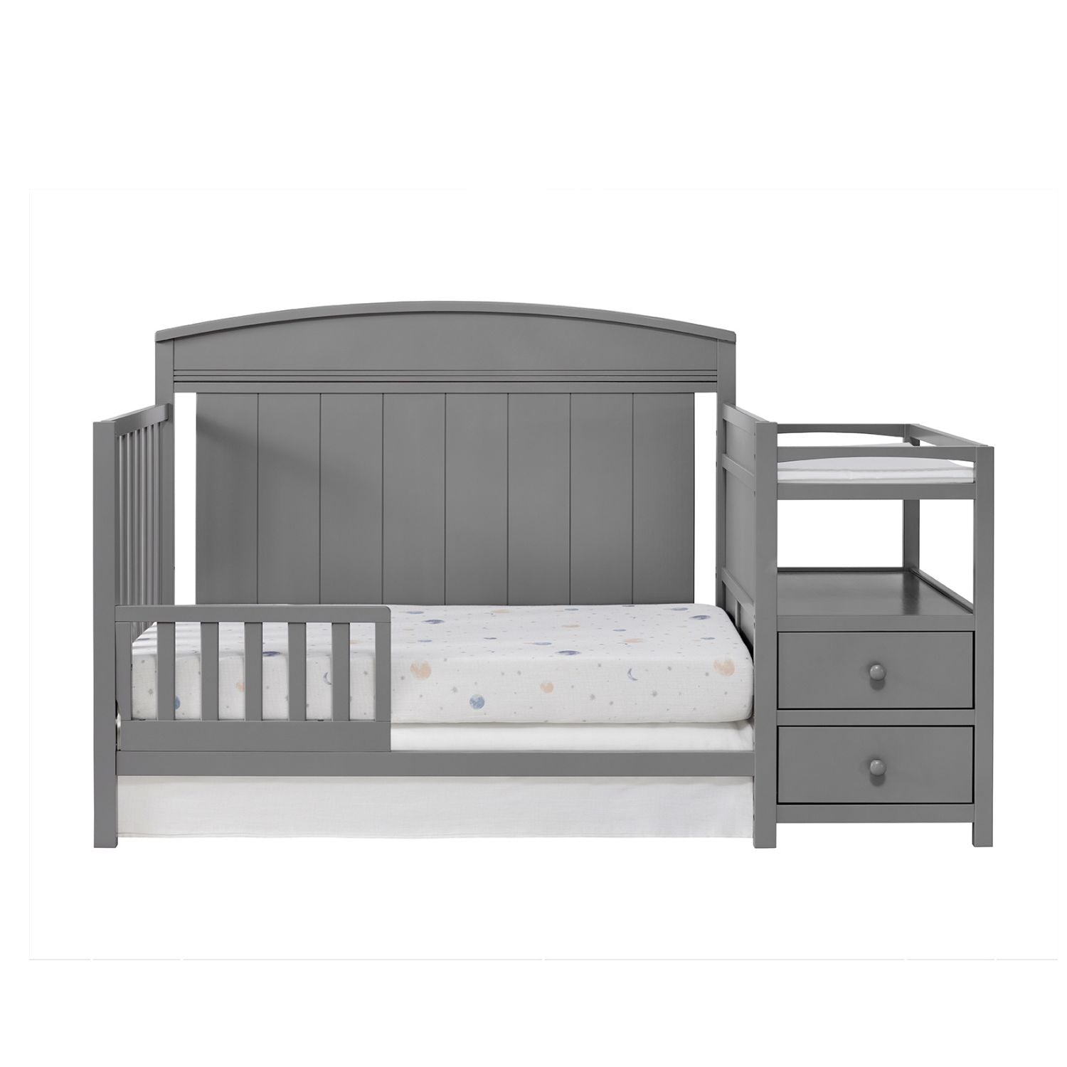 Oxford Baby Pearson Crib and Changer Combo | Dove Gray
