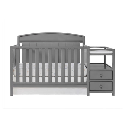 Oxford Baby Pearson Crib and Changer Combo | Dove Gray