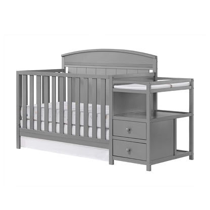 Oxford Baby Pearson Crib and Changer Combo | Dove Gray