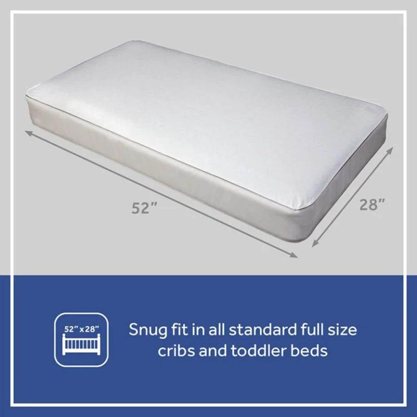 Sealy Perfect Rest Crib Mattress - Dimensions