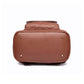 Bottom View of Luli Bebé Petit Monaco Diaper Bag | Caramel Brown