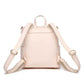 Back View of Luli Bebé Petit Monaco Diaper Bag | Pastel Pink