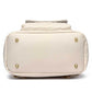 Bottom View of Luli Bebé Petit Monaco Diaper Bag | Pearl White