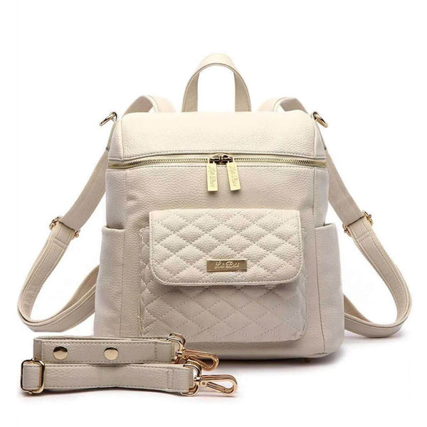 Luli Bebé Petit Monaco Diaper Bag | Pearl White