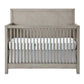 Front View of Oxford Baby Phoenix 4 In 1 Convertible Crib Weathered Oak