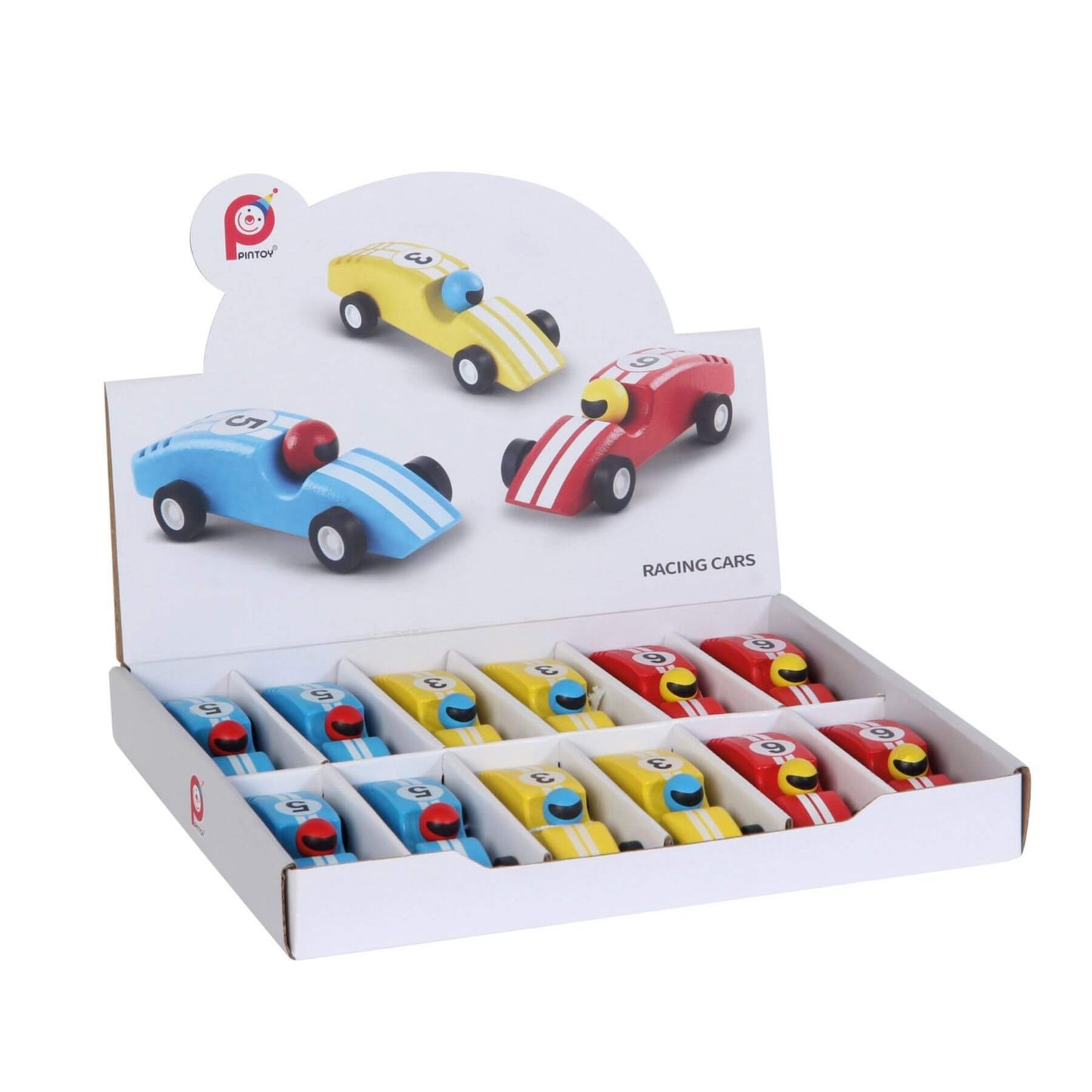 PinToy Pull Back Racing Cars with Pull Back Motor