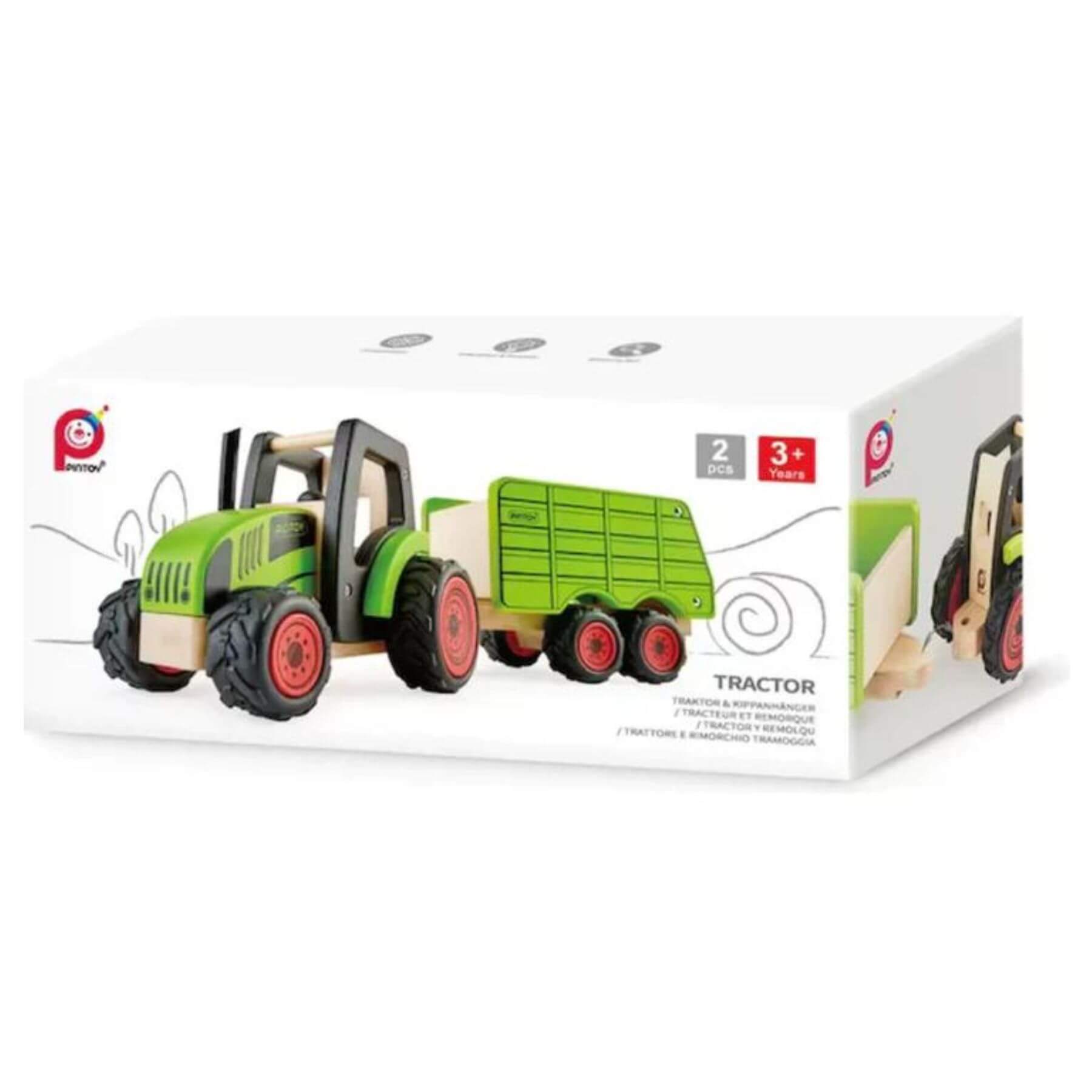 PinToy Tractor with trailer