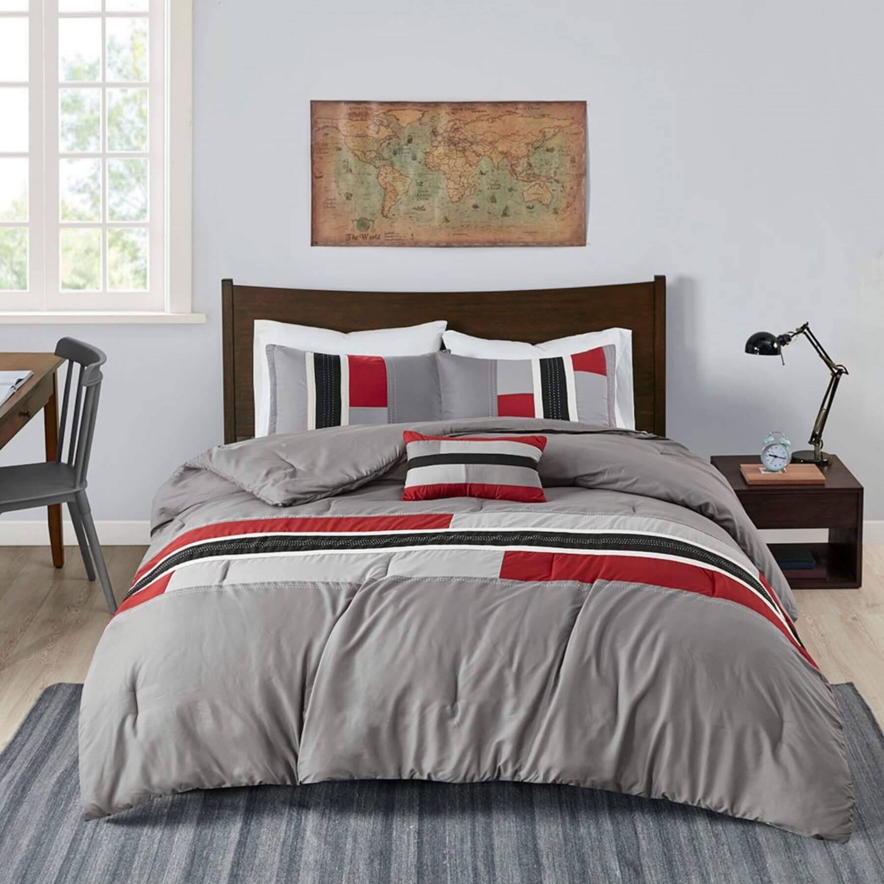 Pipeline Comforter Set Red