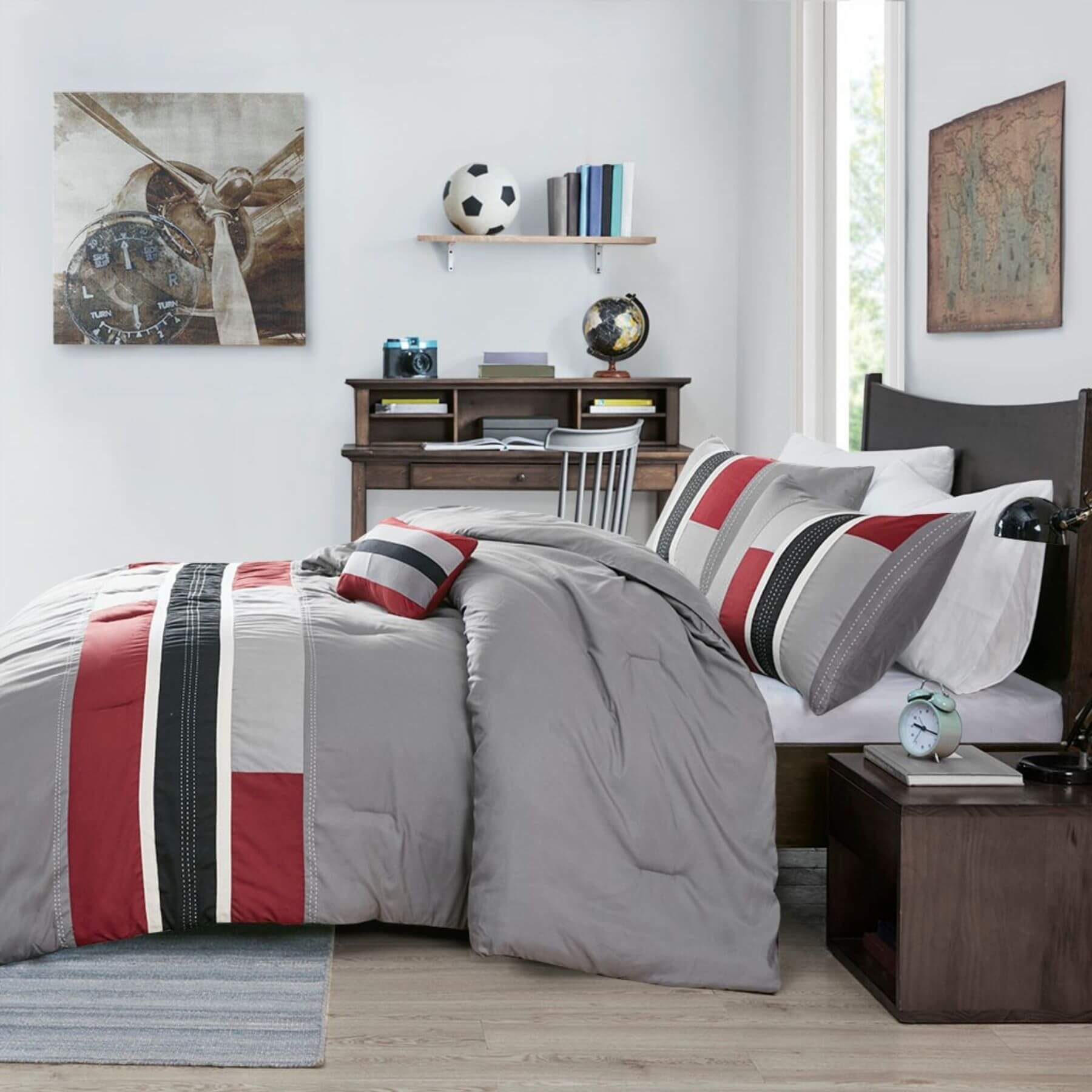 Pipeline Comforter Set Red