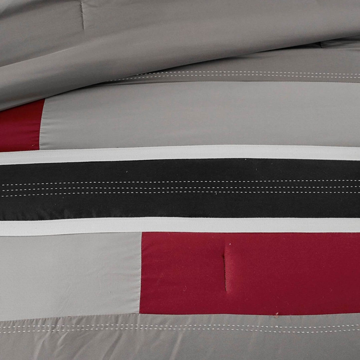 Detail View of Pipeline Comforter Set Red