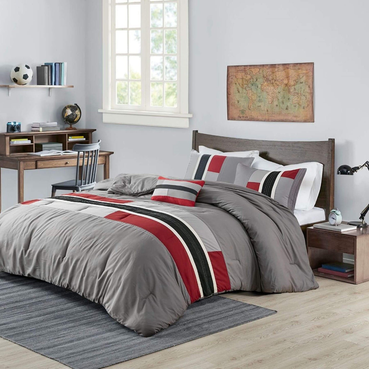 Pipeline Comforter Set Red