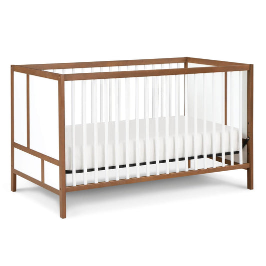 Pixie Finn 3-in-1 Crib in Walnut/White