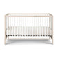 Front View of Pixie Finn 3-in-1 Crib in Washed Natural/White