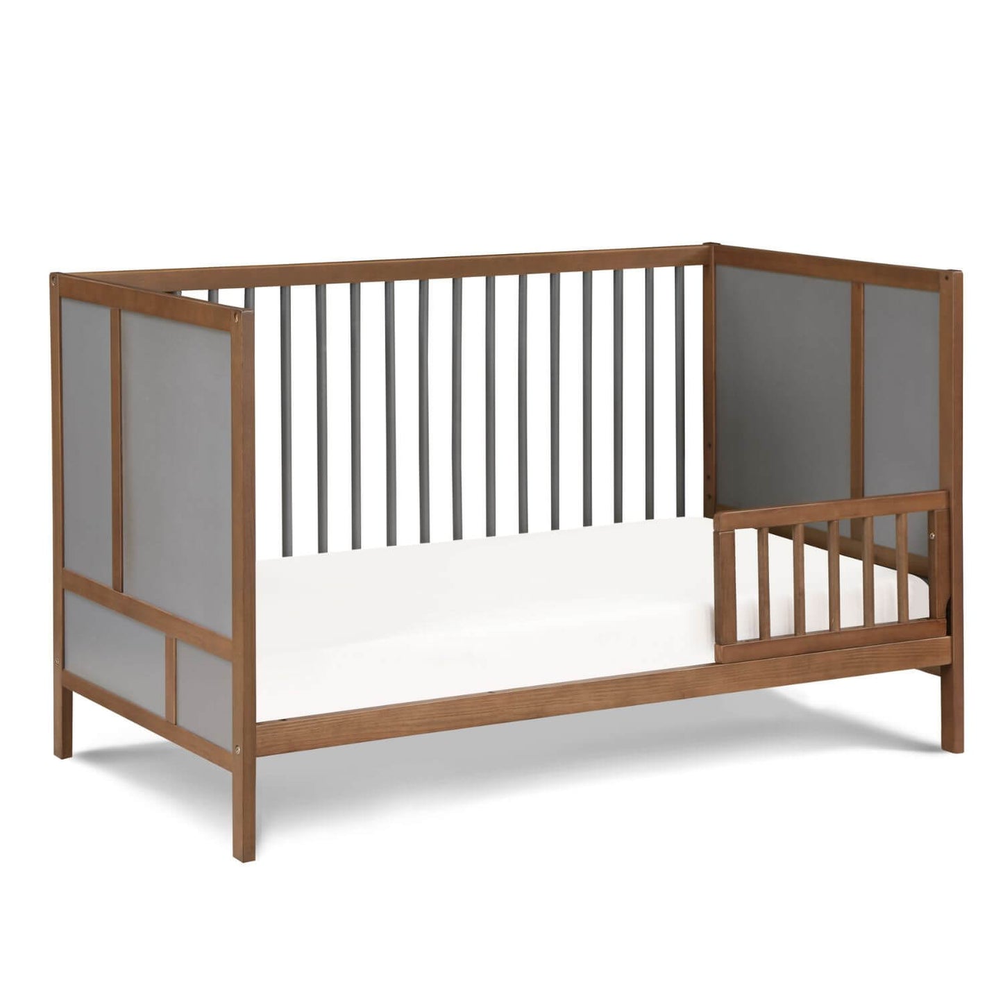 Pixie Finn Toddler Bed in Walnut/Charcoal