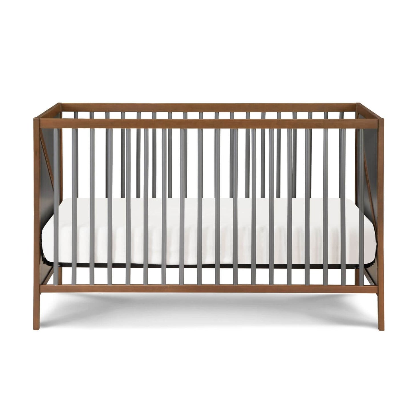 Pixie Zen 3-in-1 Crib in Walnut/Charcoal