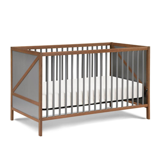 Pixie Zen 3-in-1 Crib in Walnut/Charcoal