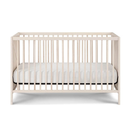 Front View of Pixie Zen 3-in-1 Crib in Washed Natural