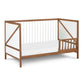 Pixie Zen Toddler Bed in Walnut/White