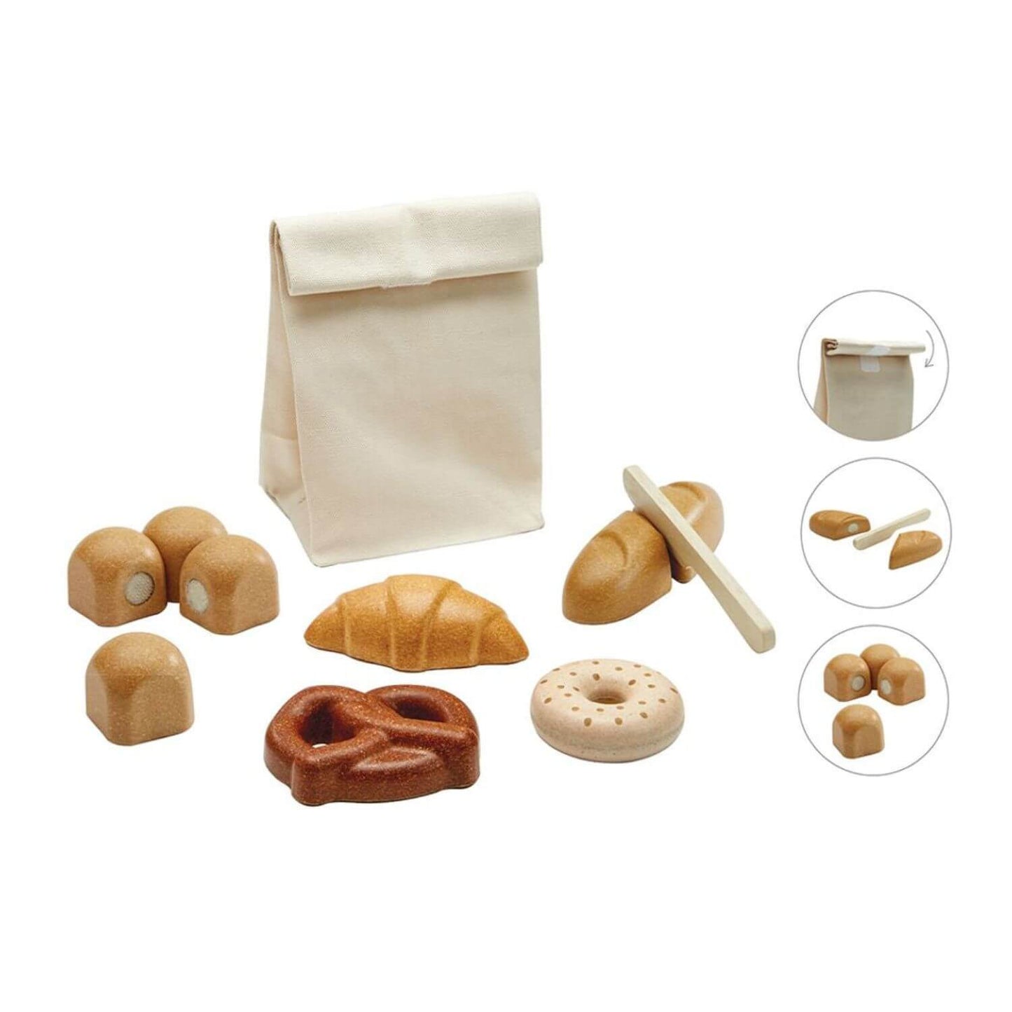 Playing PlanToys Bread Set