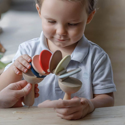 Boy Playing PlanToys Clatter - Orchard