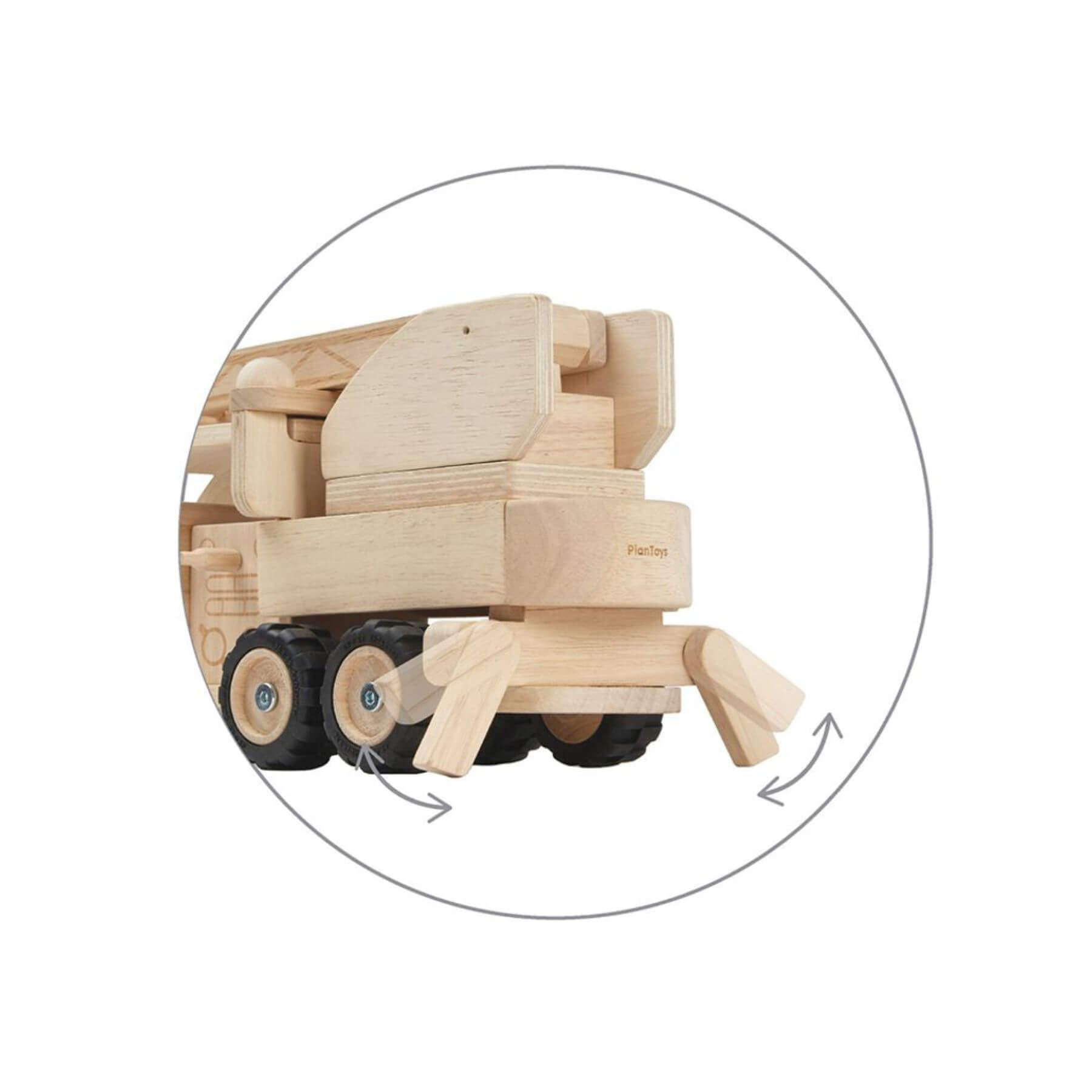 Close-up of PlanToys Fire Truck