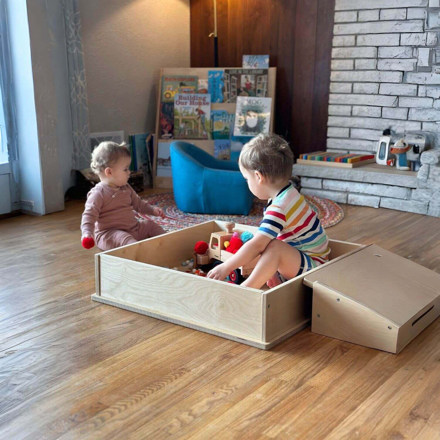 Kids Playing on RAD Children's Furniture Platform and Ramp