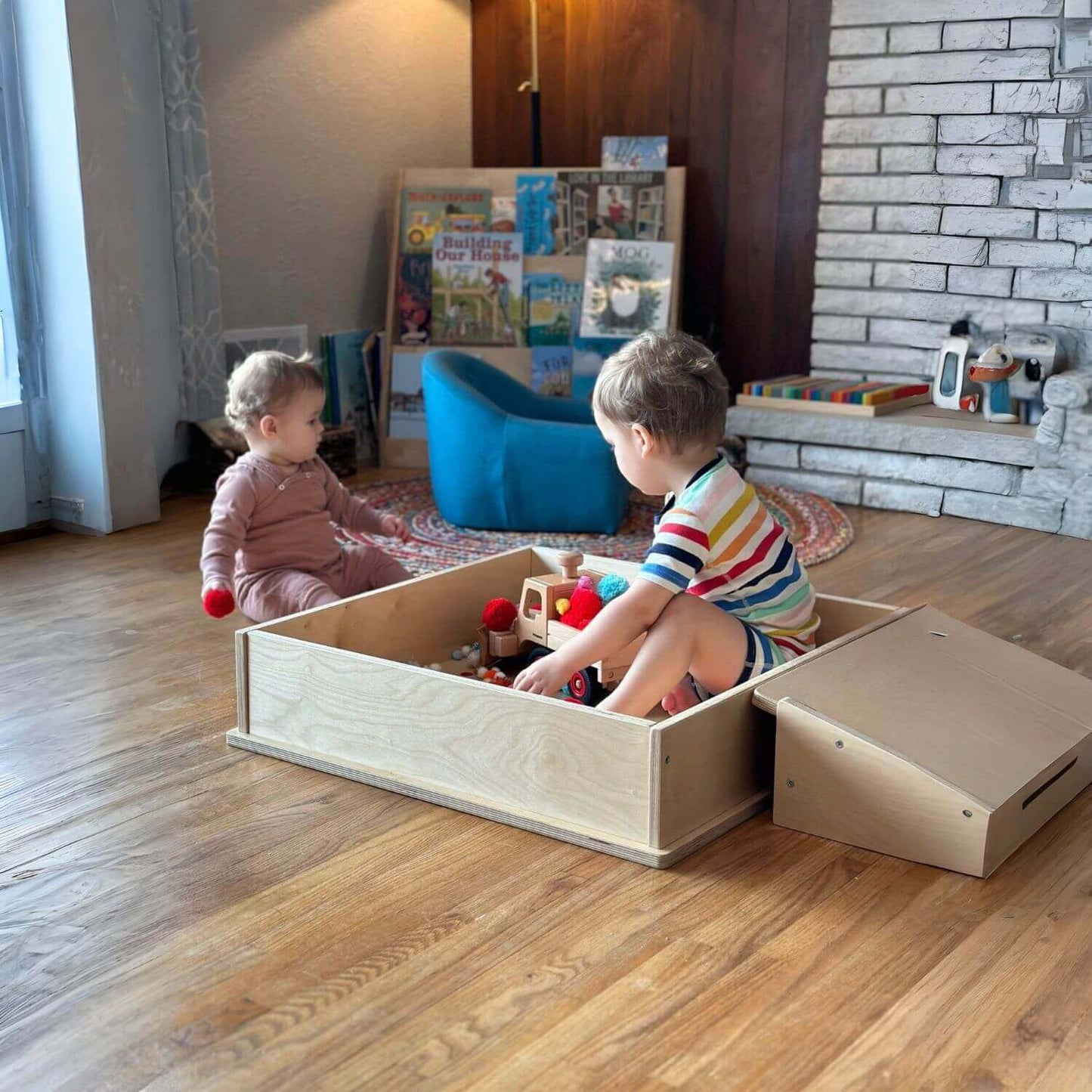 Kids Playing on RAD Children's Furniture Platform and Ramp