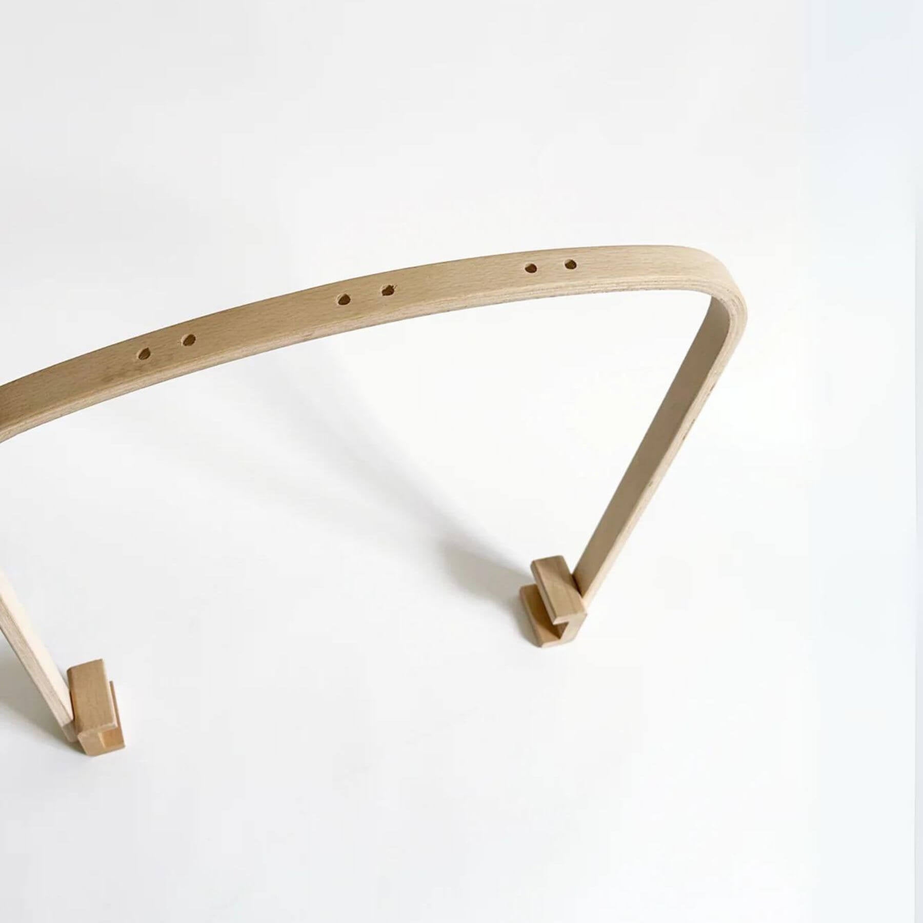 Unique Love Design Play Arch for Cradle Frame Natural